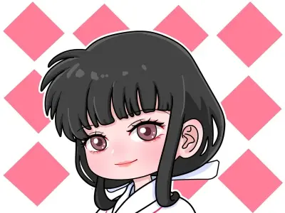 Ảnh chibi Kikyo dễ thương khiến fan Inuyasha mê mẩn